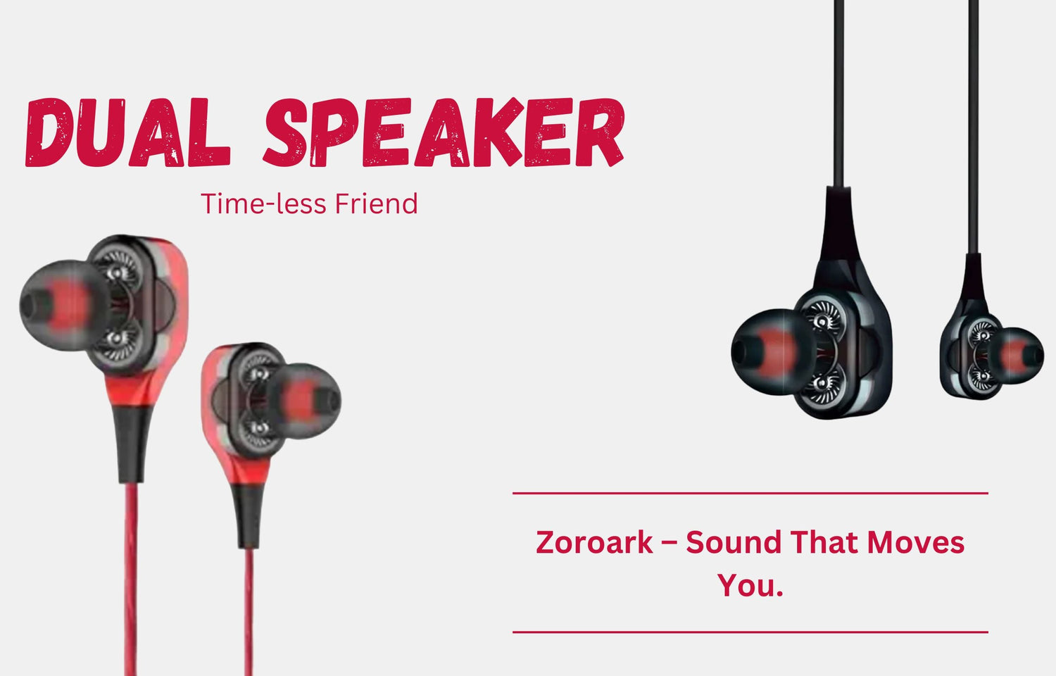 Dual Speaker Earphone